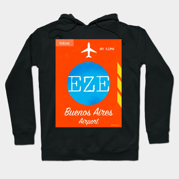 EZE Buenos aires airport code Hoodie by Woohoo